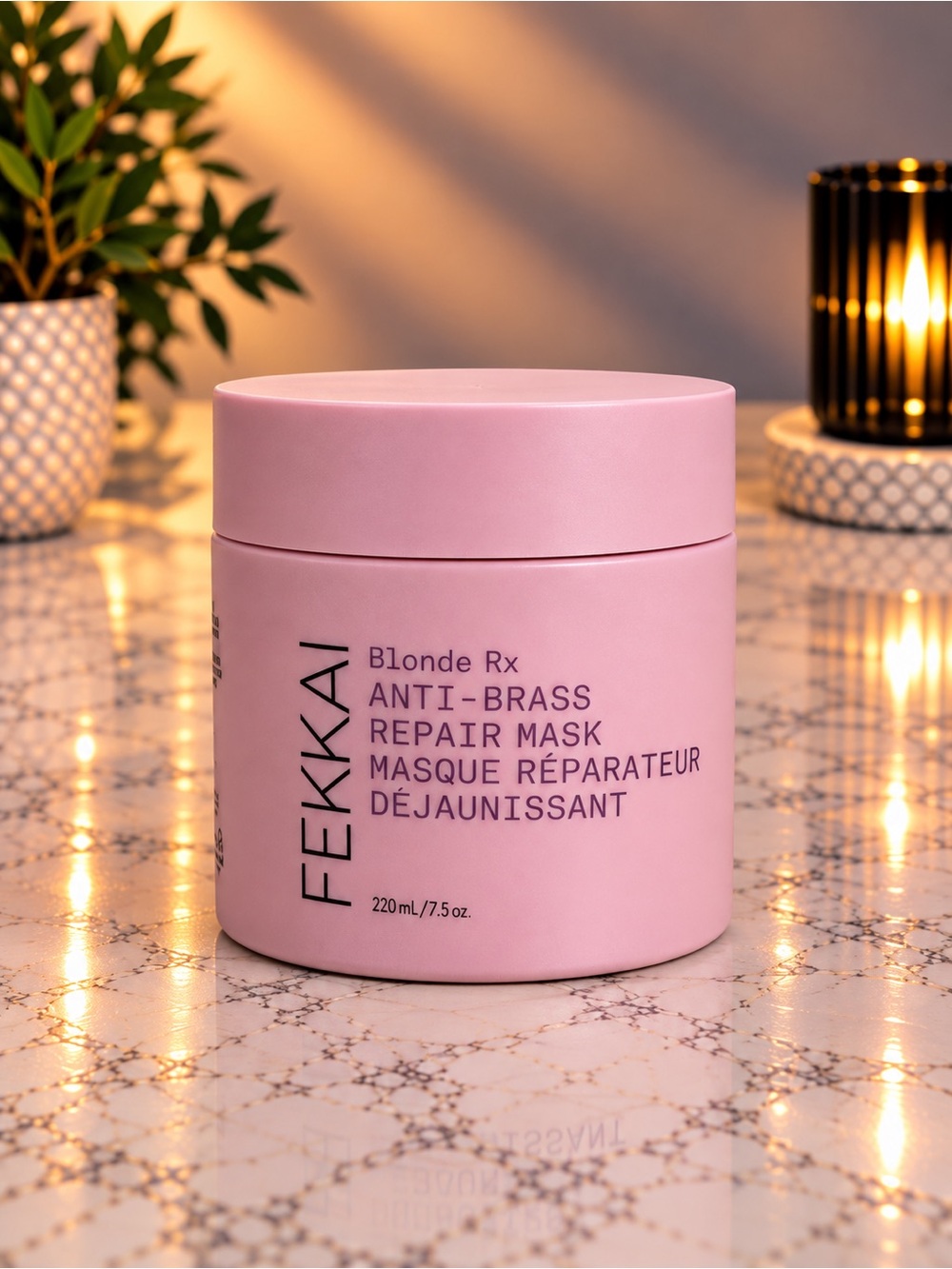 FEKKAI Blonde Rx Anti-Brass Repair Mask 7.5 oz / 220 mL - New